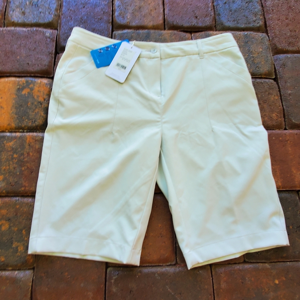 NWT Ping Alana Shorts Off White/Mineral Size 8